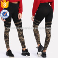 Camo Print Varsity Gestreifte Leggings OEM / ODM Herstellung Großhandel Mode Frauen Bekleidung (TA7042L)